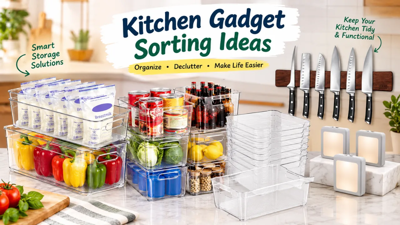 Kitchen Gadget Sorting Ideas
