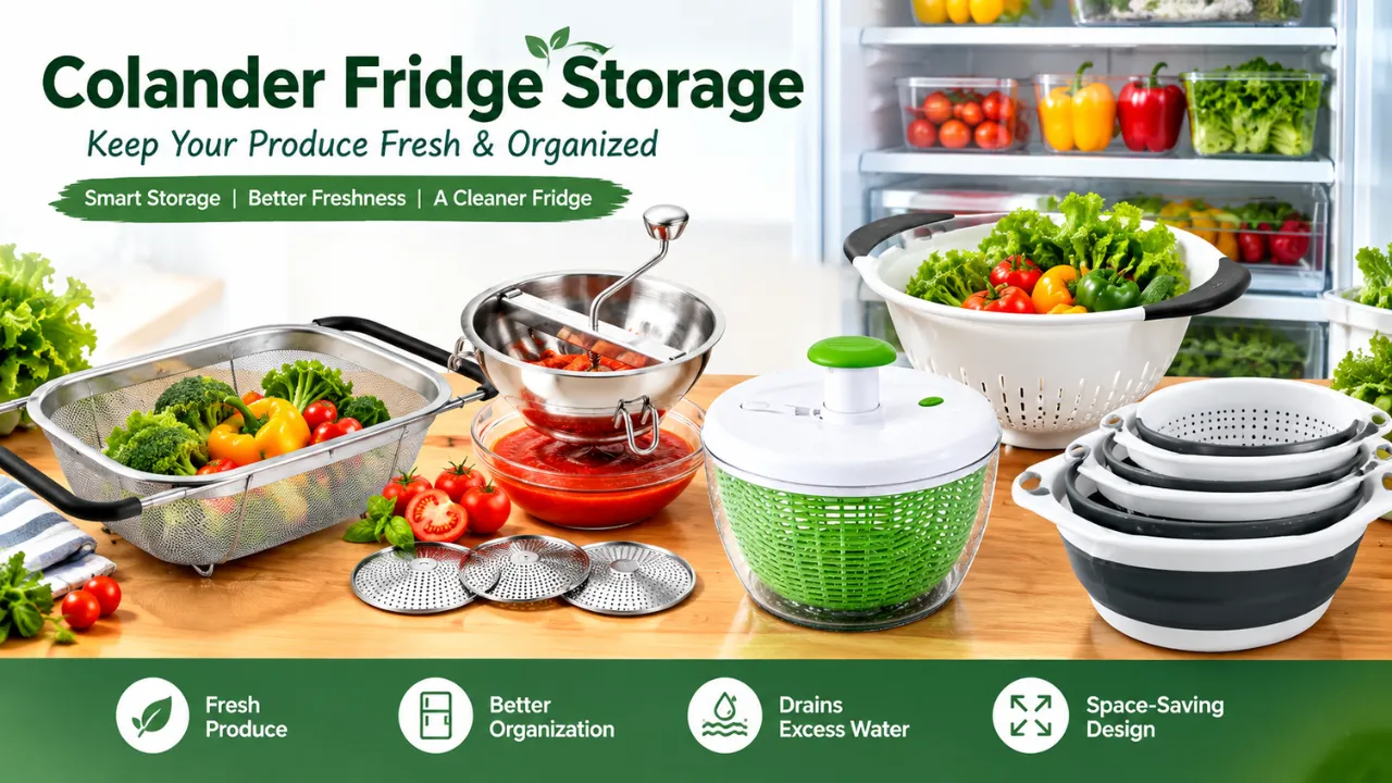 Colander Fridge Storage